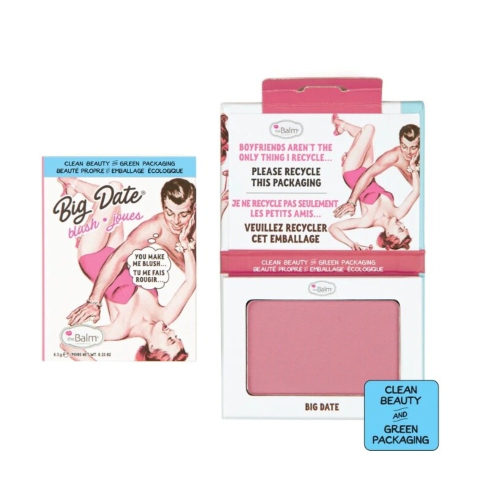 shade Big Date ® POWDER BLUSH by the balm cosmetics new in box